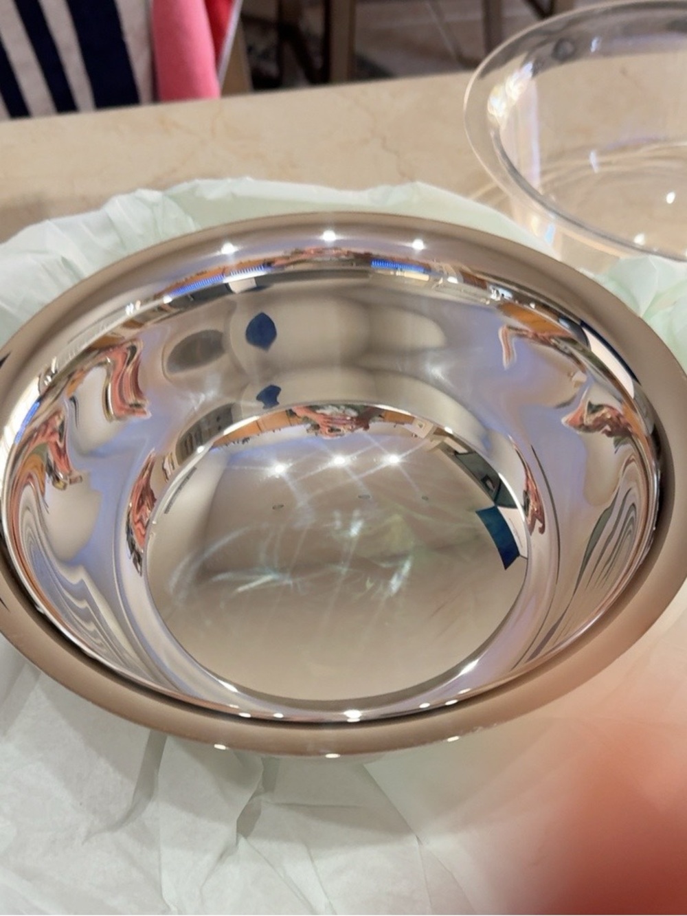 Wallace Silverplate Paul Revere 10” Bowl w/ Liner – Unused in Box